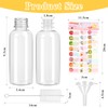 Mooshy 60ml Plastic Bottles Mini Alcohol Bottles 12pcs Empty Spirit