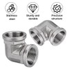 2 pieces 304 stainless steel angle 90°, 1/2 inch female