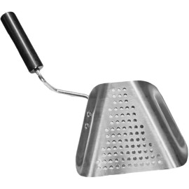 rattleware Scoop, Stainless Steel, for Popcorn, Right Hand, Black Handle