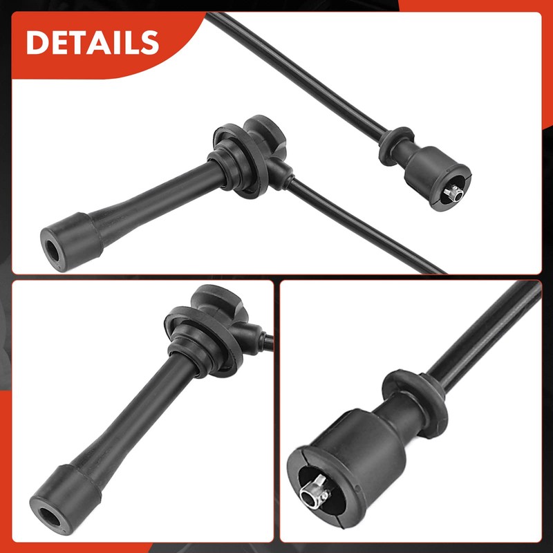 A-Premium Juego de 2 cables de bujía de encendido compatibles