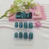 Short Press on Nails Oval Fake Nails Acrylic Nails Press