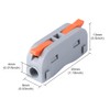60 pcs XHF Colourful Conductor Compact Connectors Lever Connectors Nuts,