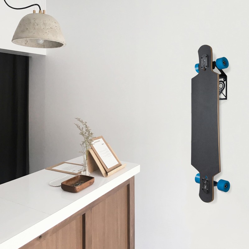 MEOLLO Longboard rack wall mount (100% Steel) (black)