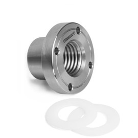 BMWOOD 2" Faceplate with 1"x8TPI Thread,with Two Nylon Washers for Woodturning Lathe