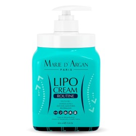 Crema Corporal Reductora Lipo Rutina 454 ml | Para Tonificar, Reducir Medidas, Desvanecer Estrías y Varices con Extractos Naturales | Marie d’Argan