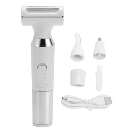 Women Trimmer Features 4 in 1 Hair Removal EPILATOR for FACE ARMS UNDERARMS Legs Bikini Rechargeable HYGIENIC Design Women Hair Trimmer Set Electric Lady Clipper Depilator 4 in 1