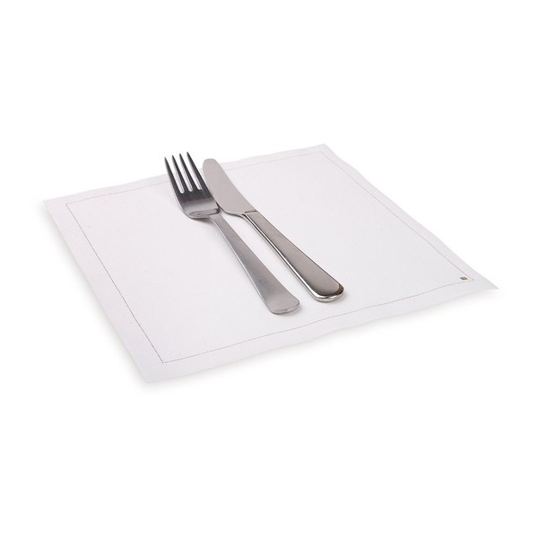 Napluxe Organic Cotton Dinner Napkins - Soft and Durable 9" x 9" Ecru Paper Napkins - Disposable and Recyclable - 50-CT Roll- Restaurantware