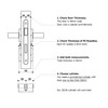 Sempro Locking Cylinder 30/30 Keyed Alike Cylinder Lock 3 Keys