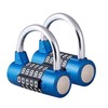 Surplex 2 Pack 5 Digit Combination Padlock, Waterproof Antirust, Combination