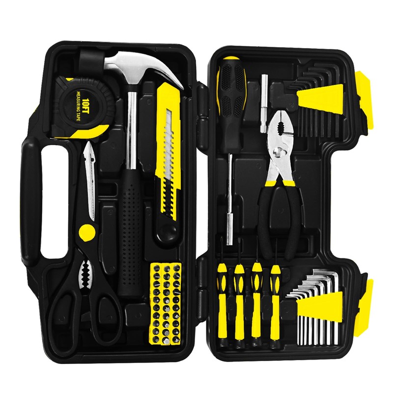 58-Piece Tool Kit Basic Home Repair Tool Set, General Household