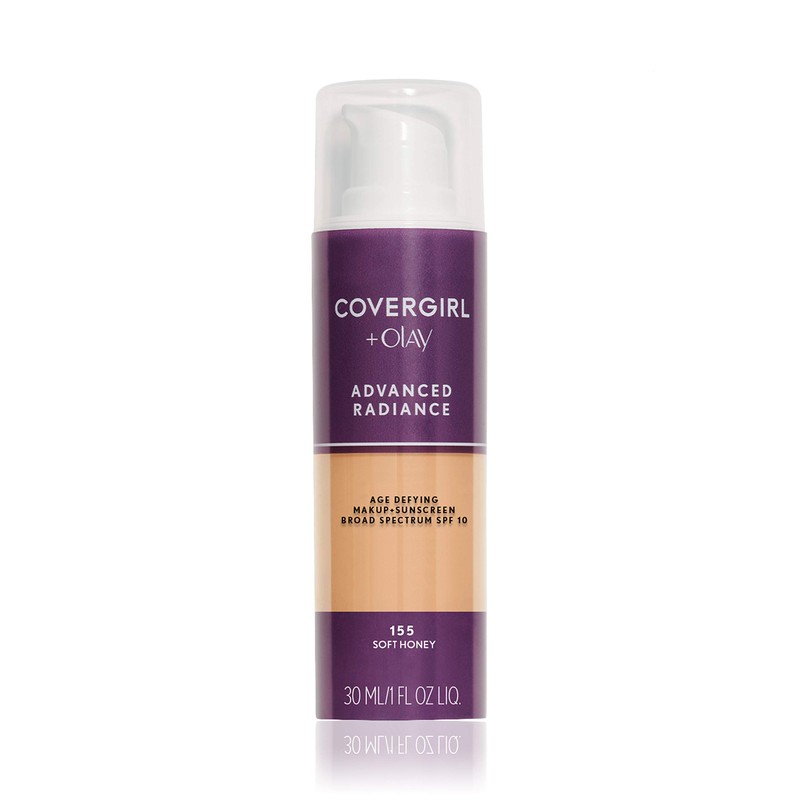 COVERGIRL Advanced Radiance Age Defying Foundation Makeup Soft Honey, 1
