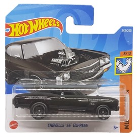 Hot Wheels - Chevelle SS Express - Muscle Mania 8/10 - HCV18 - Short Card - Black - Mattel 2022