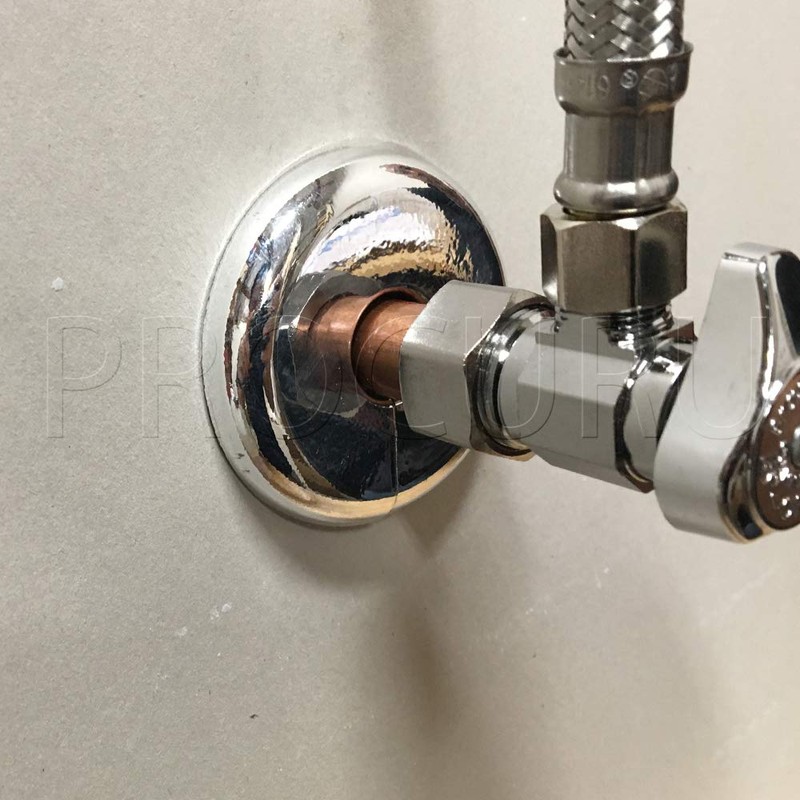 PROCURU 1/2-Inch CTS (5/8" OD) E2768 Split Plastic Lightweight Escutcheon