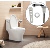 WchoeSS Toilet Flush Handle, Alloy Toilet Cistern Lever Flush Handle