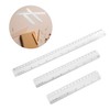 jojofuny 6pcs Aluminum Ruler Measuring Tools for Drawing Woodworking and