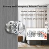 CLCTK Crystal Glass Door Knobs Interior, Premium Bathroom Bedroom Door