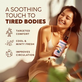 Kukka Soothe Massage Oil for Massage Therapy - Spa Quality Warming Massage Oil - Body Oils for Women & Men - Infused with Eucalyptus Oil, Peppermint Oil, Grapeseed Oil & Vitamin E Oil - (100ml)
