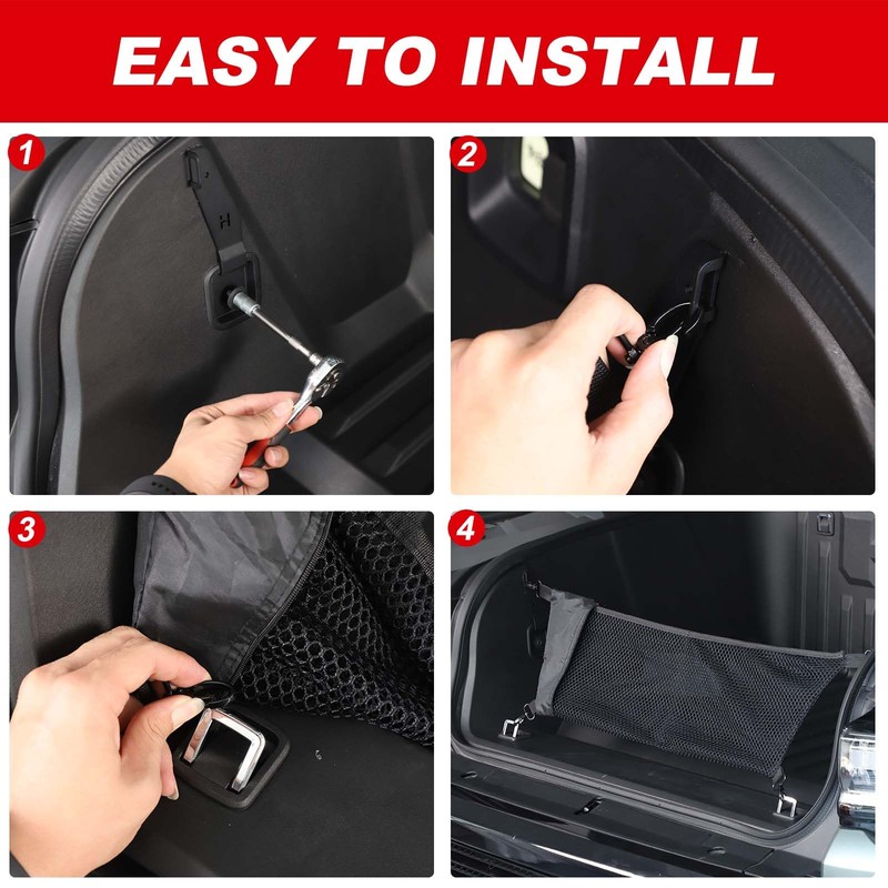 Front Trunk Cargo Net for Hummer EV Accessories, Fits 2024