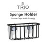 TRIO HOME Sink Sponge Organizer Caddy, Strong Transparent Suction Cups,