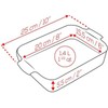 PEUGEOT - Rectangular ceramic casserole dish - 25 cm x