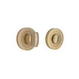 Thumb Turn & Release for Bathroom WC Doors Lock with Emergency Release in Various Finishes (Satin Brass)