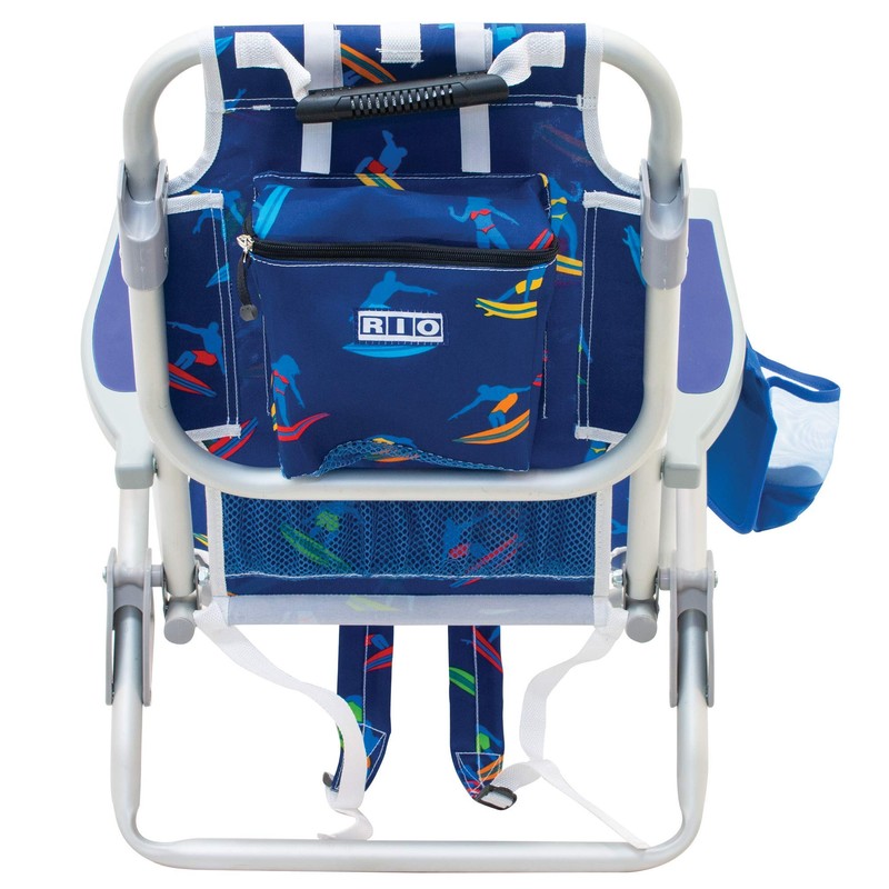 Rio Beach Kid's 5-Position Lay Flat Backpack Folding Beach Chair,