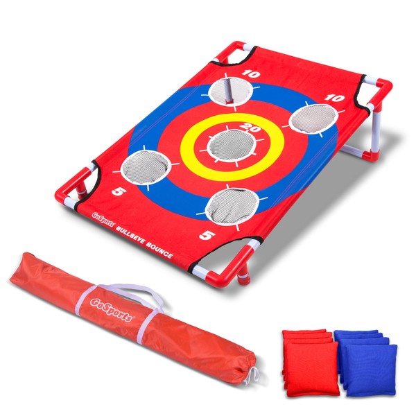 GoSports Bullseye Bounce Cornhole Toss Game - Great for All Ages & Includes Fun Rules