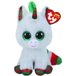 Ty UK Ltd 2005913 Beanie Boos Snowfall Unicorn Xmas 2020-Boo-Reg Plush Animal, Multicolor