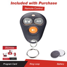 KeylessOption Keyless Entry Remote Starter Car Key Fob Alarm For Aftermarket Viper Automate EZSDEI474V 473V
