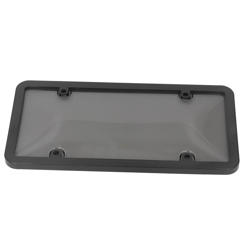 License Plate Frame Cover Set Standard Fit Smoky UV Resistant