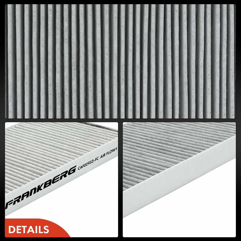 Frankberg 2 x Cabin Air Filter Pollen Filter with Activated