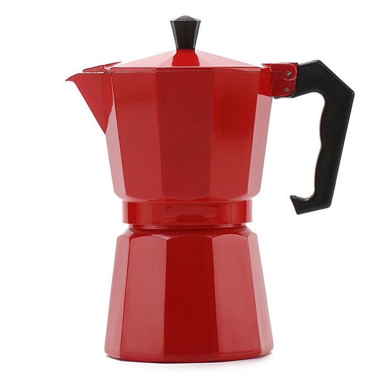 150ml Moka Pot Uniform Heat Distribution Aluminum Stovetop Moka Coffee