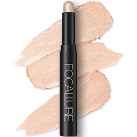 FOCALLURE Shimmer and Matte Cream Eyeshadow Stick,Smooth Brilliant Eye Brightener Pencil for Women,Long Lasting Waterproof Eye Shadow and Liners Makeup,Drink With Me