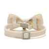 YUDOTE Cotton Breakaway Cat Collar with Bow Tie and Bell,