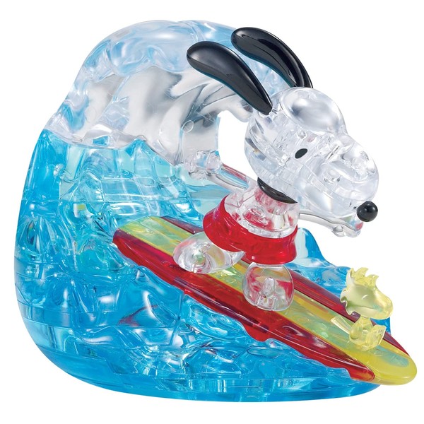 BePuzzled | Peanuts Snoopy Surf Licensed Original 3D Crystal Puzzle, Ages 12 and Up