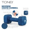 Tone Fitness 15 lb Neoprene Dumbbell Pair for Home Workouts