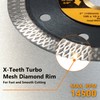 POWERTEC 4 Inch Diamond Saw Blades for Handheld Tile Saw