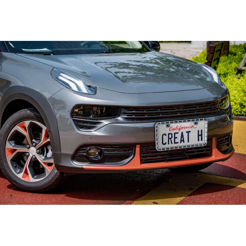 Creathome 3D Chrome License Plate Frames, Pure Zinc Alloy Metal