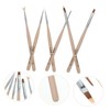 FOMIYES 6pcs Nail Art Brush Set for Diy Manicure Pen