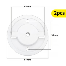 2 x Universal Smart Camera Wall Mounting Base for TP-LINK TL70 C210 IPC40 IPC4 IPC40C TPC42EW Accessories Tapo C200 White 55 cm with Screw