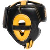 Benlee Brockton Leather Headguard Black/Yellow L/XL