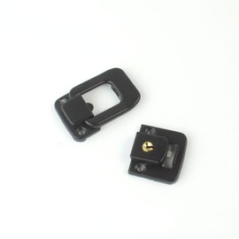 2x Square shape Drawbolt Closure Latch for Guitar Case with Lock,Black 47mm