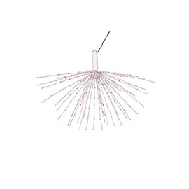 Vickerman 240Lt x 32" White Starburst Pink 5mm LED Lights.