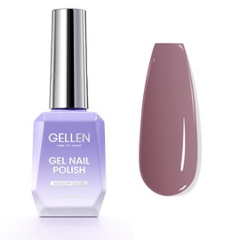 Gellen Nude Gel Nail Polish French Manicure Nude Gel Polish No Wipe 18ml/0.61oz Soak Off Reflective UV Gel for Nail Manicure Salon DIY Nail Art, Color 402