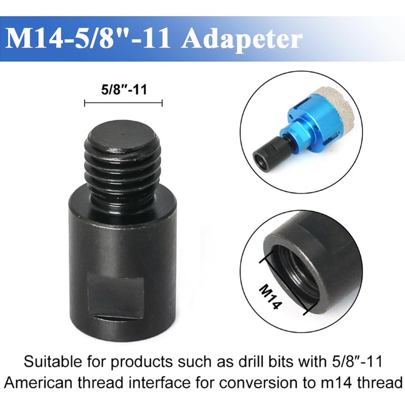 Eyech 2Pcs M14 to 5/8"-11 Angle Grinder Arbor Adapter, M14