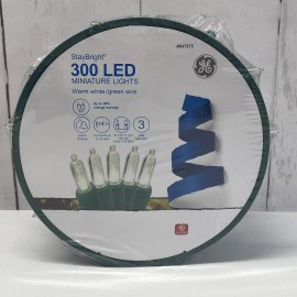 GE StayBright 300-Count 74.5-ft Warm White LED Miniature String Lights