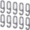 Gedotec H10623 Hanging Hooks Plastic Silver for Wardrobe Rail Oval