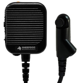 Sheepdog SD27-HA4 Police Remote Shoulder Speaker Microphone, Compatible with Harris Unity XG-100 XG-100P XL-150P XL-185P XL-185Pi XL-200P and XL-200Pi Two Way Radios
