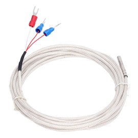 Nikou PT100 Temperature Sensor Probe, Waterproof 3-Wire Thermistor Probe, K-Type Thermocouple for Constant Temperature Controller, Temperature Range -200°C to +450°C (3 Metres)
