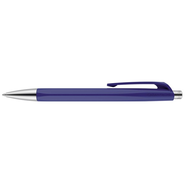 Caran Dache Ballpoint Pen, Night Blue, with SwissRide Blue Medium Cartridge